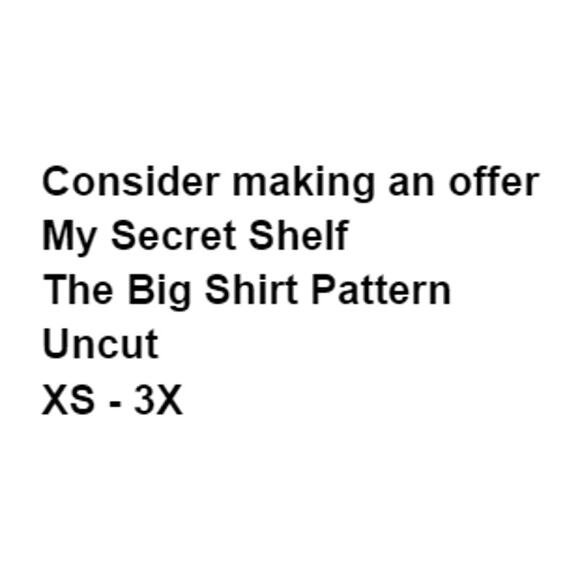 My Secret Shelf Pattern Big Shirt XS-3X Uncut Asian Inspired Patchwork Mature - Picture 3 of 6